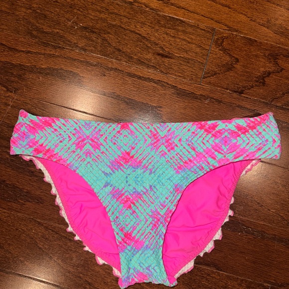 Luli Fama Shock Waves full rouched bikini bottoms M - Picture 2 of 6